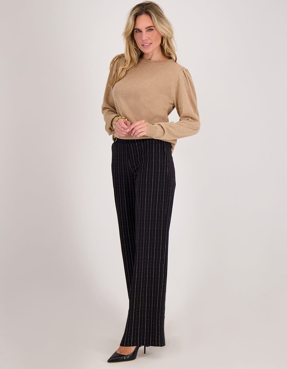 Pant Lizzy Travel | Off Black / Multicolor