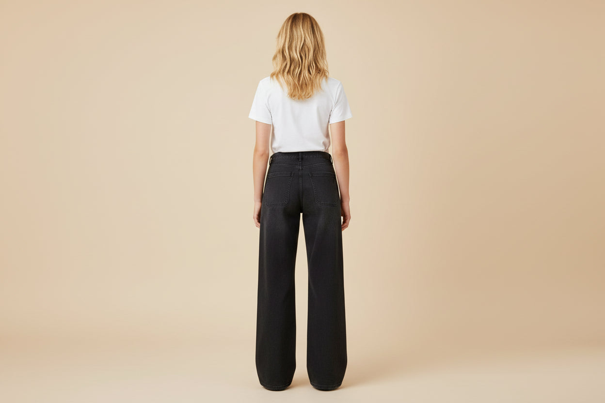 Vivirose Broek - Washed black