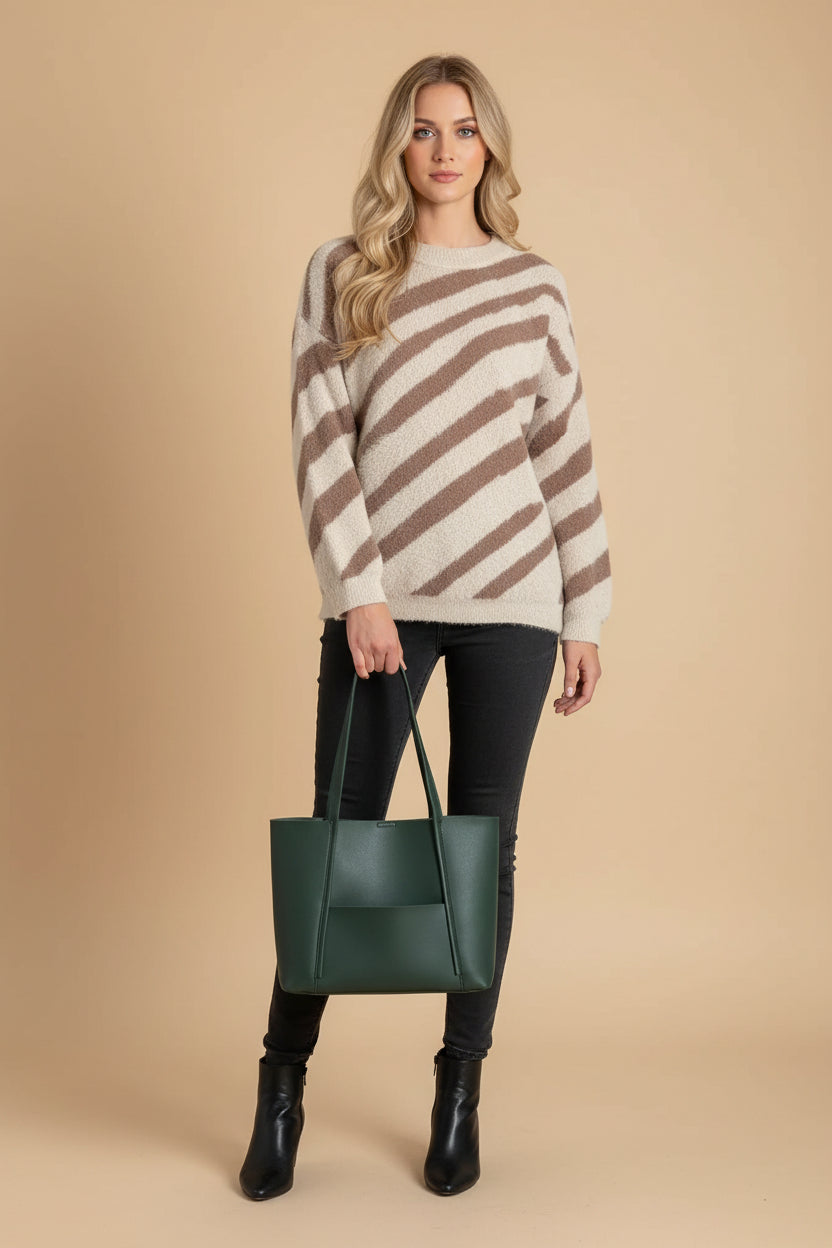 Vivirose| Ruime Schoudertas Dames - Ultrazacht Leer, Chic en Stijlvol