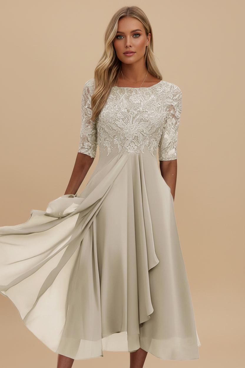 Vivirose - Unieke chique zomerjurk