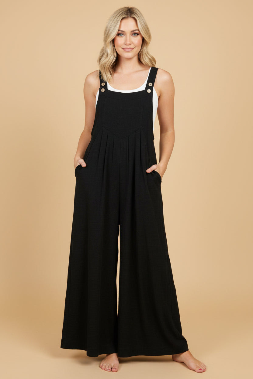 Vivirose - Jumpsuit Met Wijde Pijpen En Elegant Silhouet