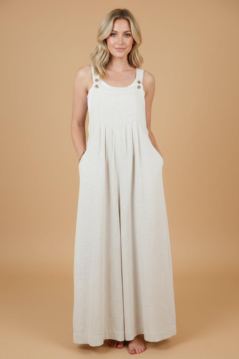Vivirose - Jumpsuit Met Wijde Pijpen En Elegant Silhouet