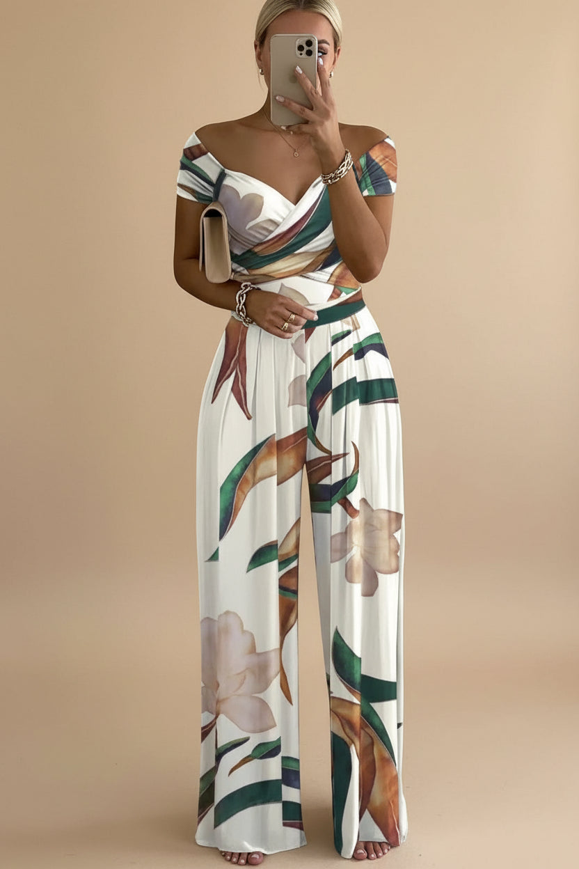 Casual Wide Leg Jumpsuit | Trendy Print En Comfort