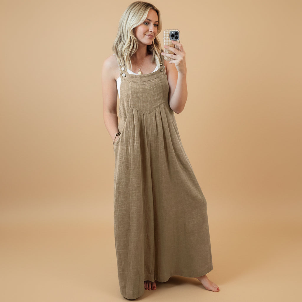 Vivirose - Jumpsuit Met Wijde Pijpen En Elegant Silhouet