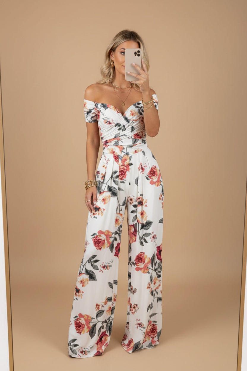 Casual Wide Leg Jumpsuit | Trendy Print En Comfort