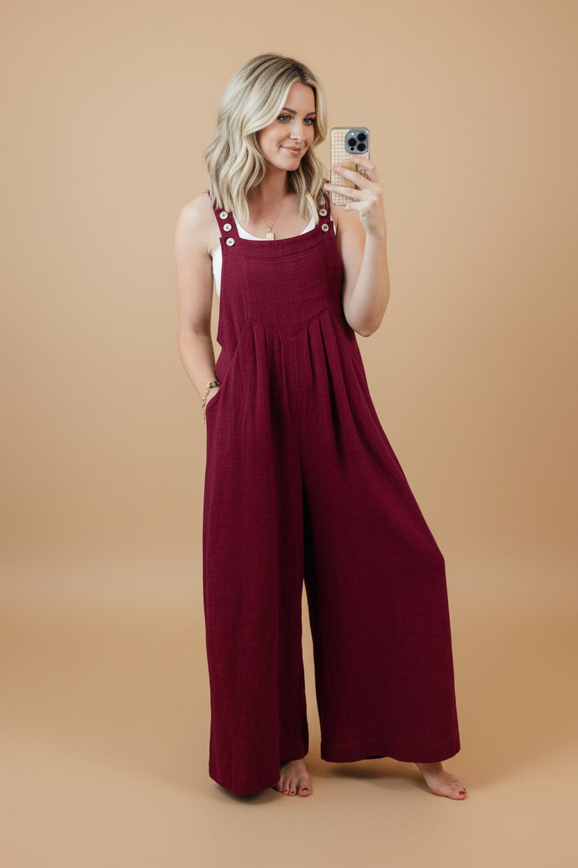 Vivirose - Jumpsuit Met Wijde Pijpen En Elegant Silhouet