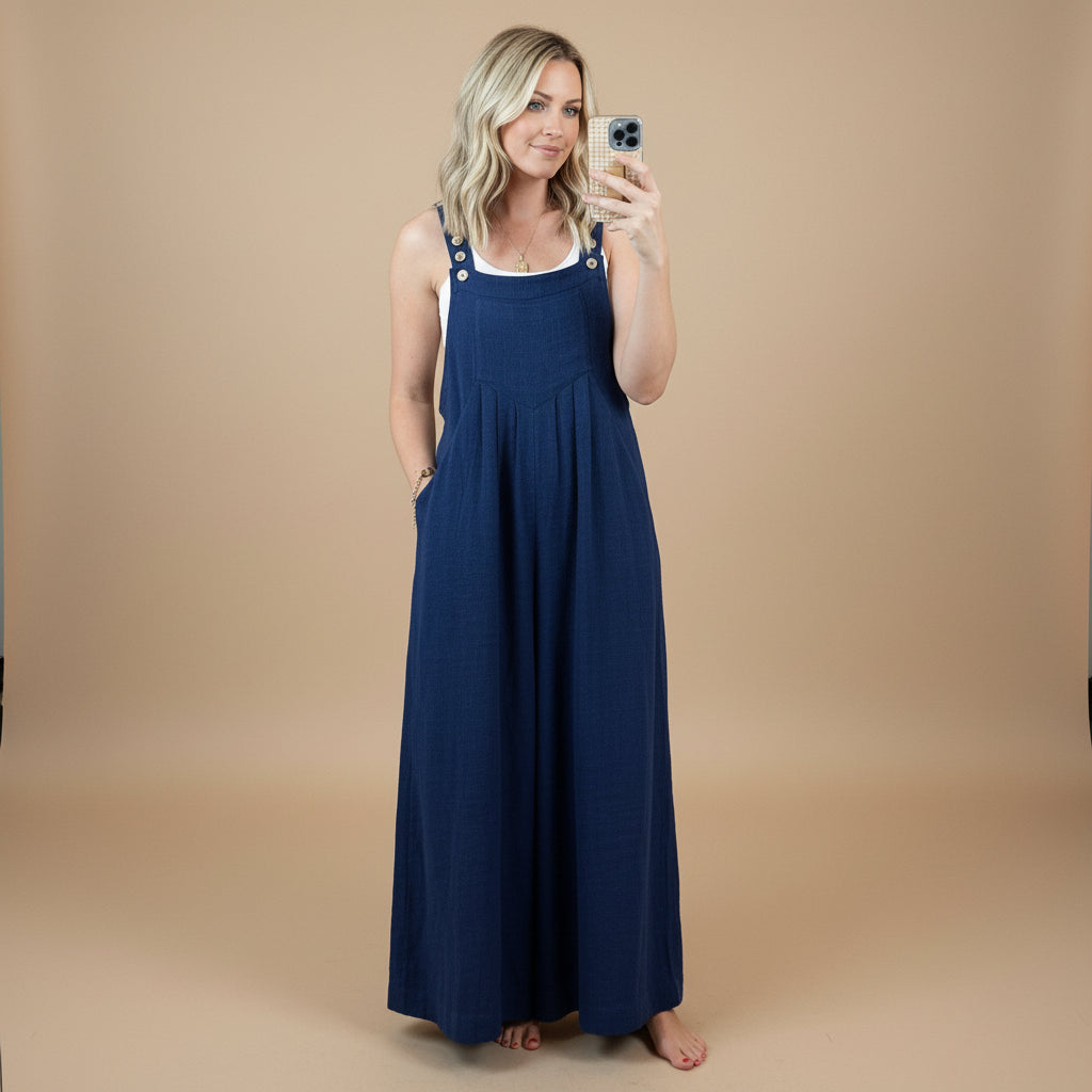 Vivirose - Jumpsuit Met Wijde Pijpen En Elegant Silhouet