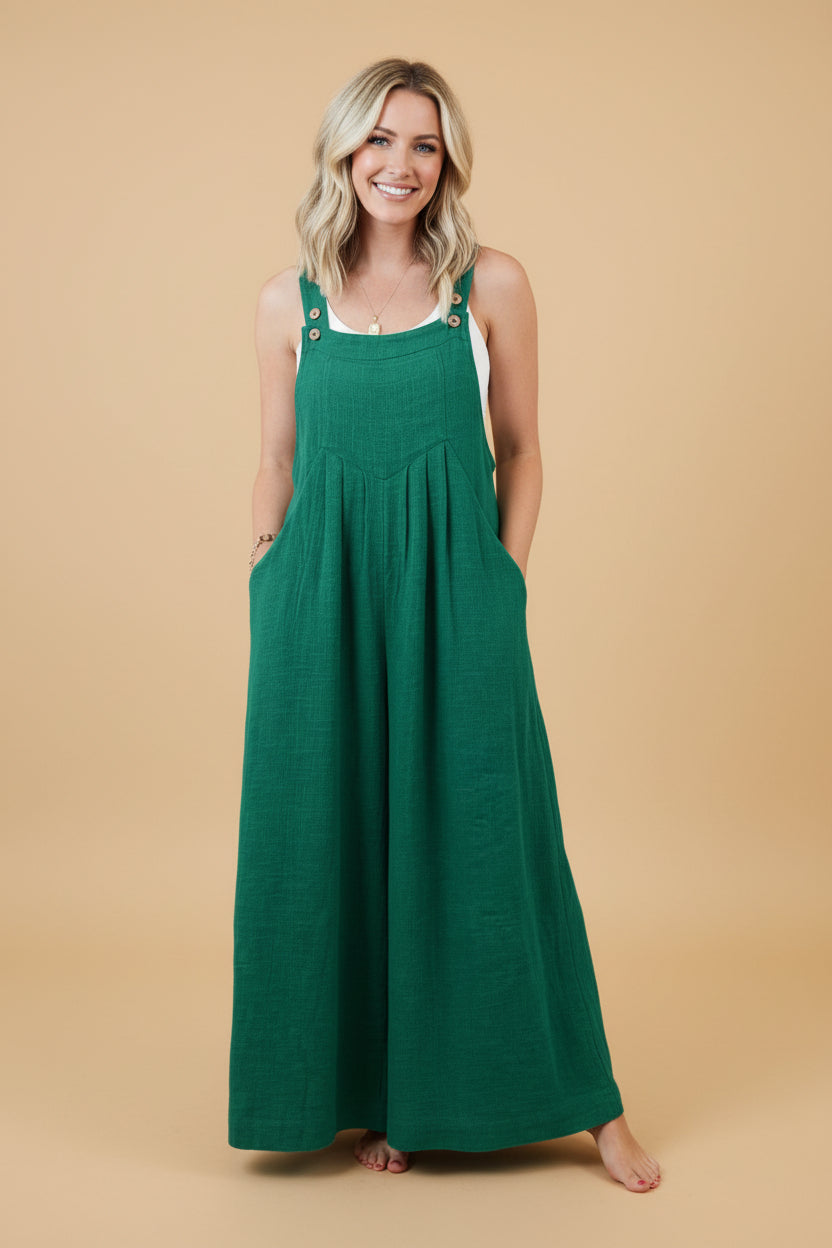 Vivirose - Jumpsuit Met Wijde Pijpen En Elegant Silhouet