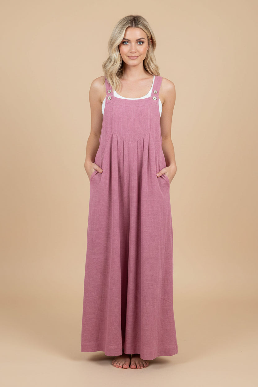 Vivirose - Jumpsuit Met Wijde Pijpen En Elegant Silhouet