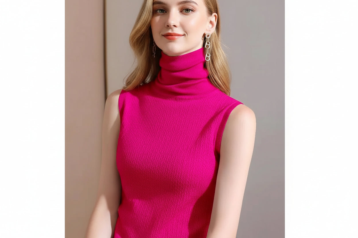 Vivirose™ Elegante Mouwloze Coltrui Top