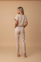 Vivirose- Zomerse Sandy Jumpsuit Met Luchtige Pasvorm