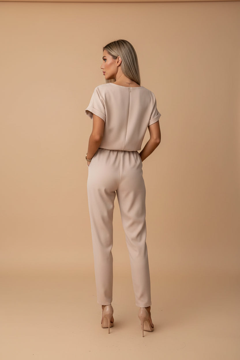 Vivirose- Zomerse Sandy Jumpsuit Met Luchtige Pasvorm