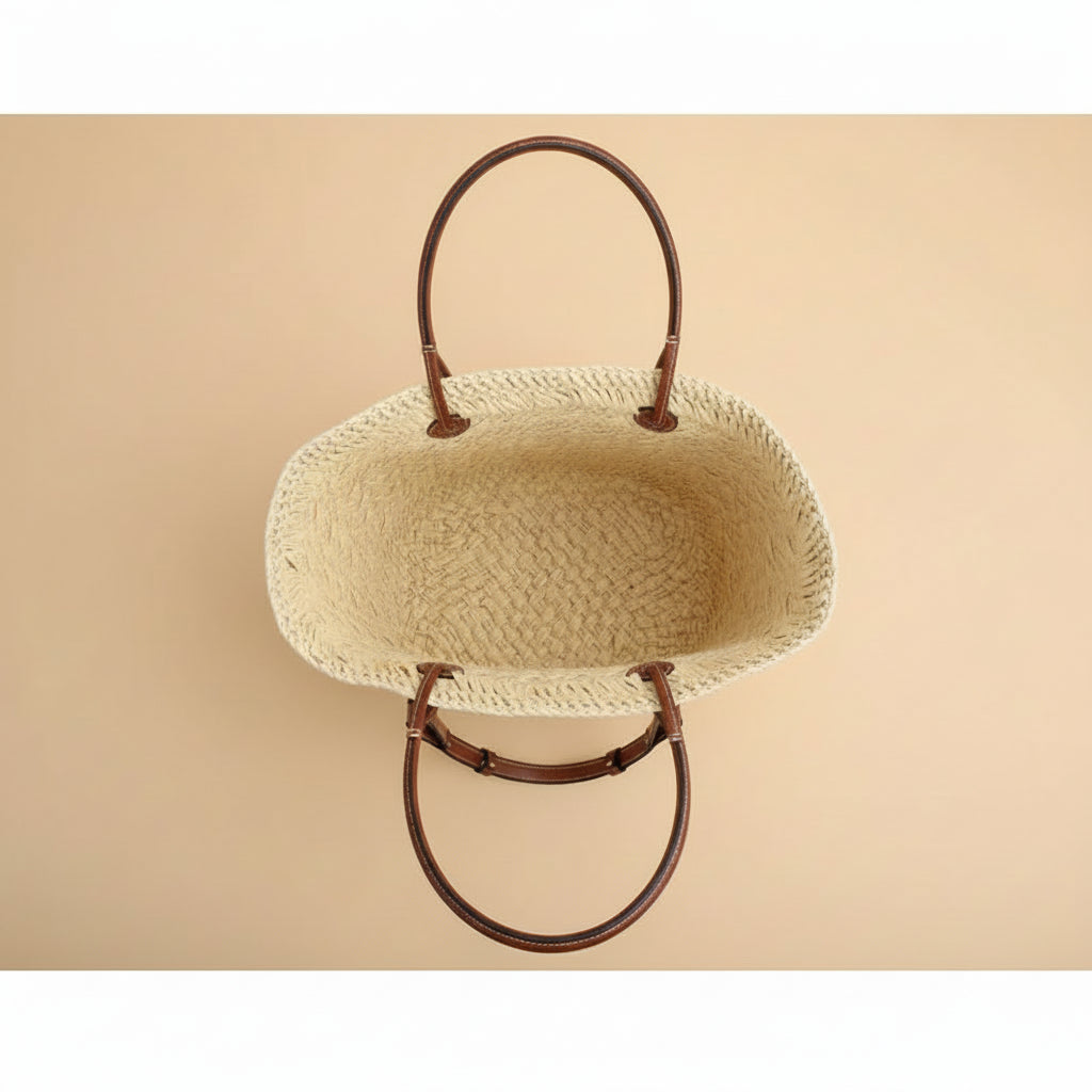 Vivirose| Grote Raffia Schoudertas voor Dames