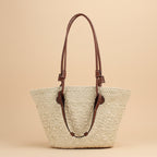 Vivirose| Grote Raffia Schoudertas voor Dames
