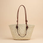 Vivirose| Grote Raffia Schoudertas voor Dames