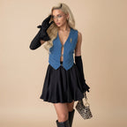 Vivirose| Dames Mini Rok – Flared & Elastische Taille