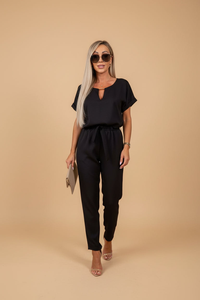 Vivirose- Zomerse Sandy Jumpsuit Met Luchtige Pasvorm