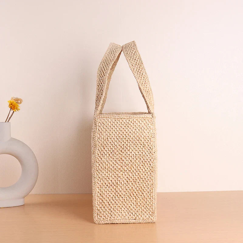 Vivirose | Handgemaakte Raffia Strandtas voor Dames