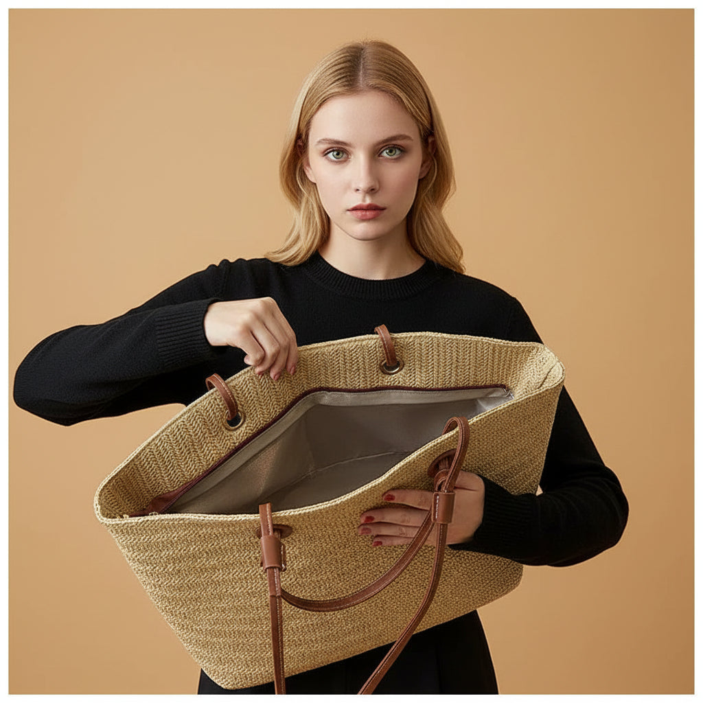 Vivirose | Grote Handgemaakte Boho Strandtas