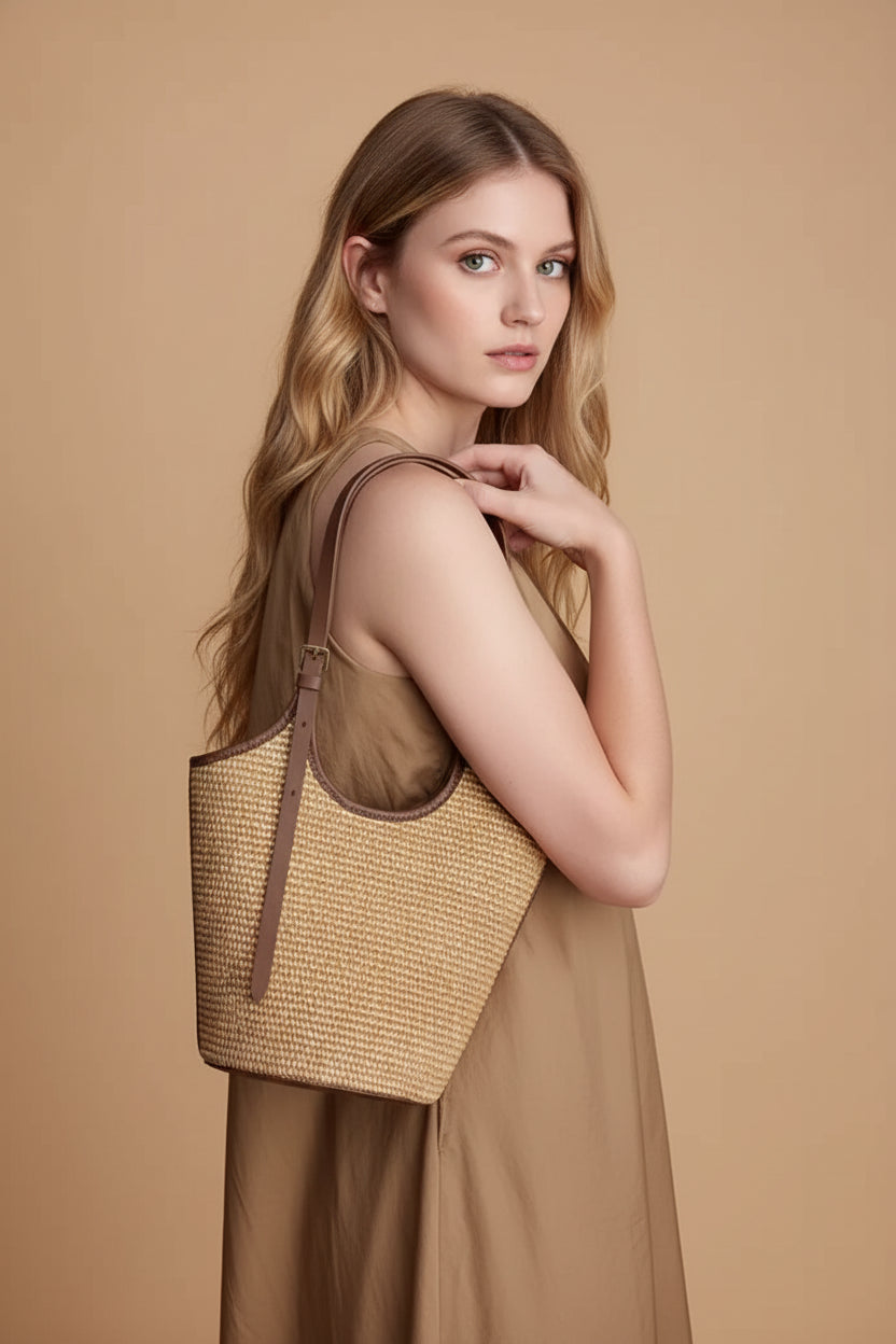 Vivirose| Boho Shopper voor Dames - Rotan Strandtas