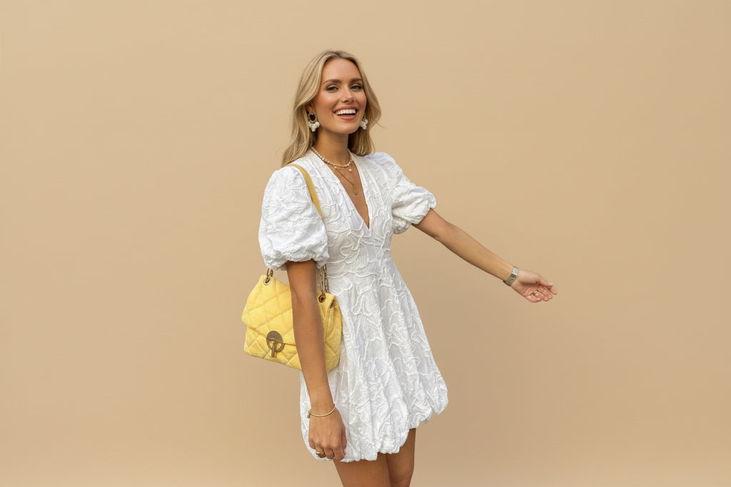 Vivirose - Elegante witte jurk