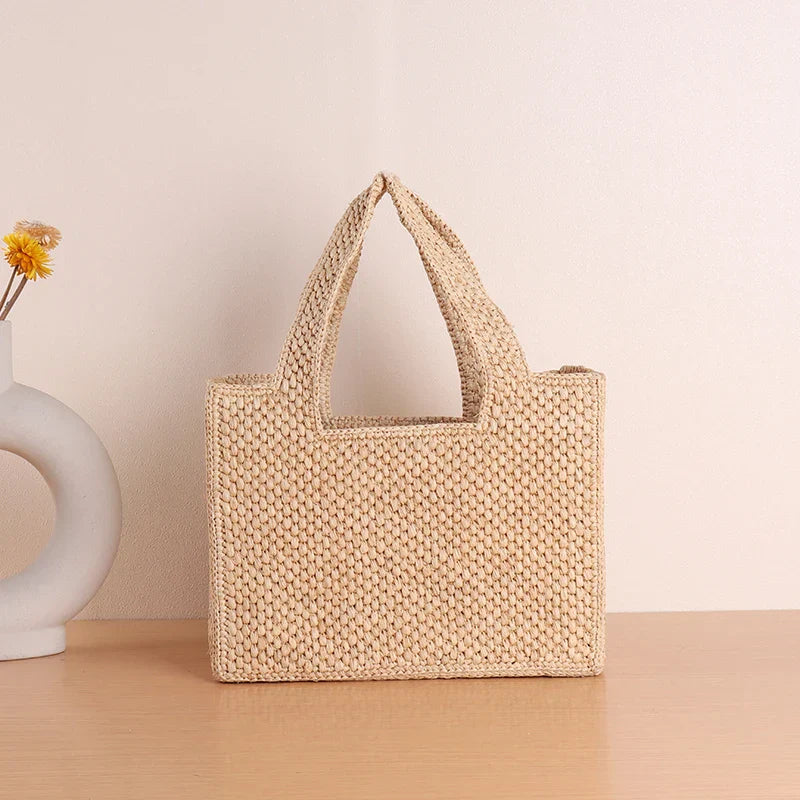 Vivirose | Handgemaakte Raffia Strandtas voor Dames