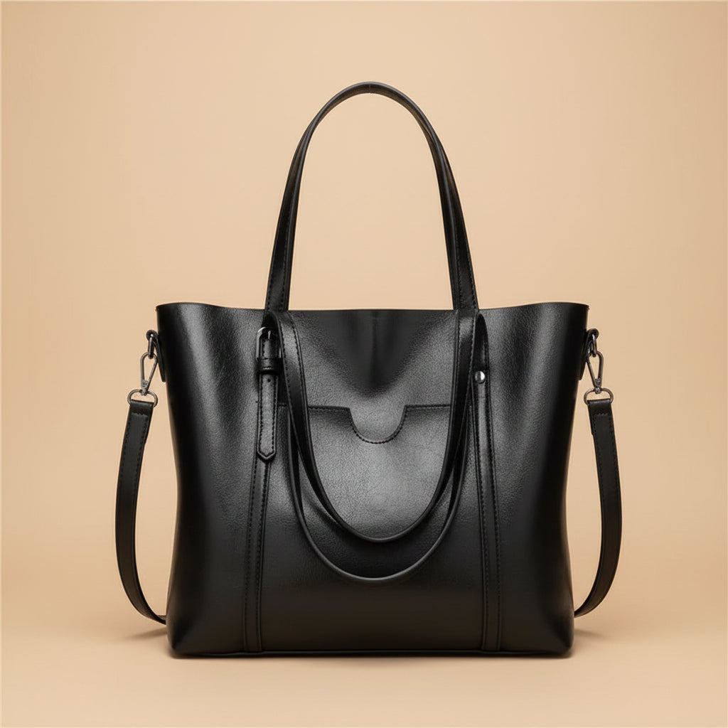 Vivirose| Stijlvolle en Ruime Leren Draagtas