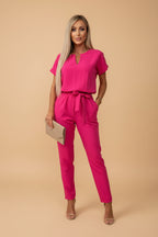 Vivirose- Zomerse Sandy Jumpsuit Met Luchtige Pasvorm