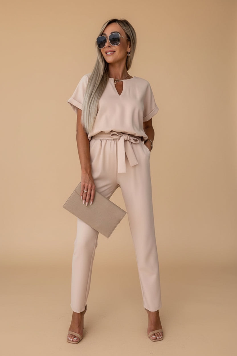 Vivirose- Zomerse Sandy Jumpsuit Met Luchtige Pasvorm