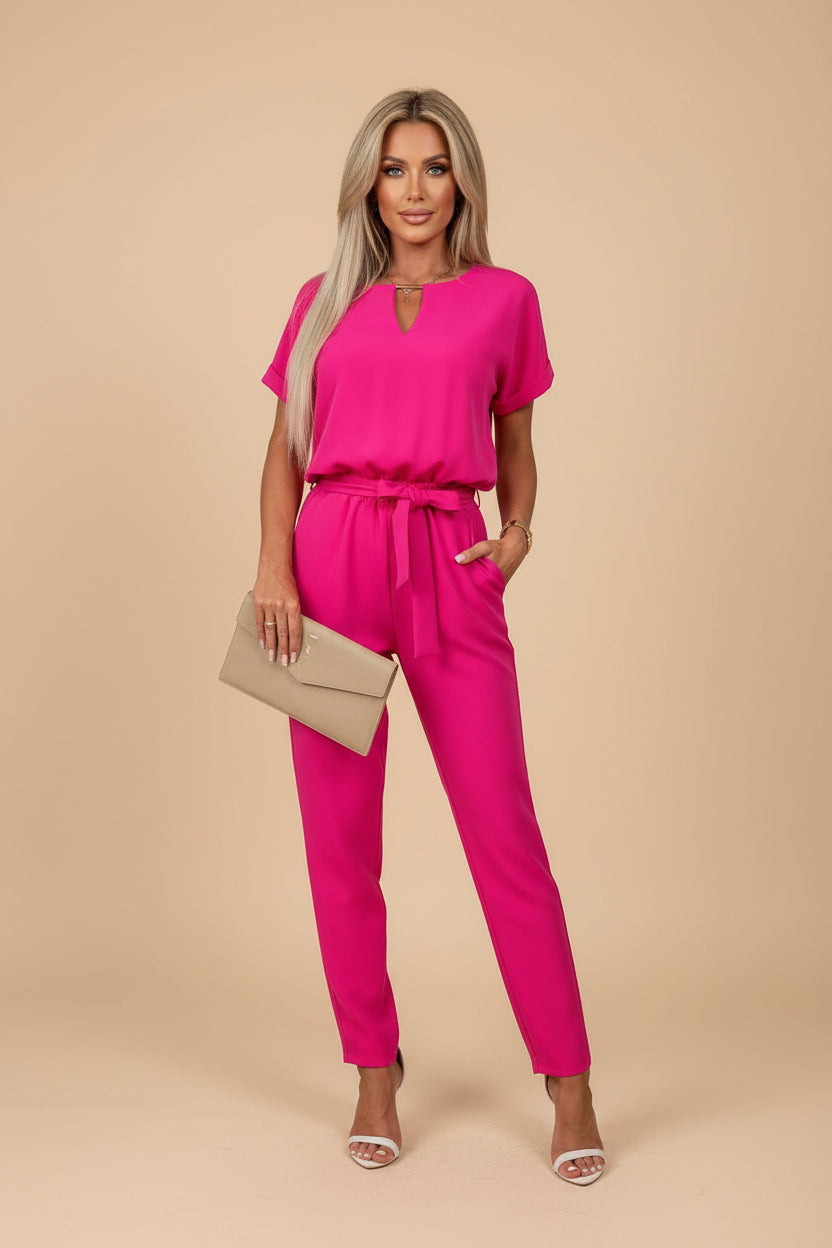 Vivirose- Zomerse Sandy Jumpsuit Met Luchtige Pasvorm