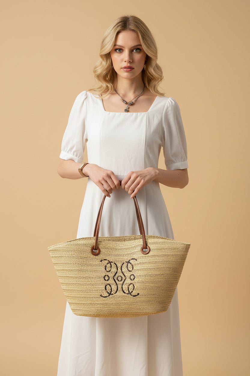 Vivirose | Grote Handgemaakte Boho Strandtas