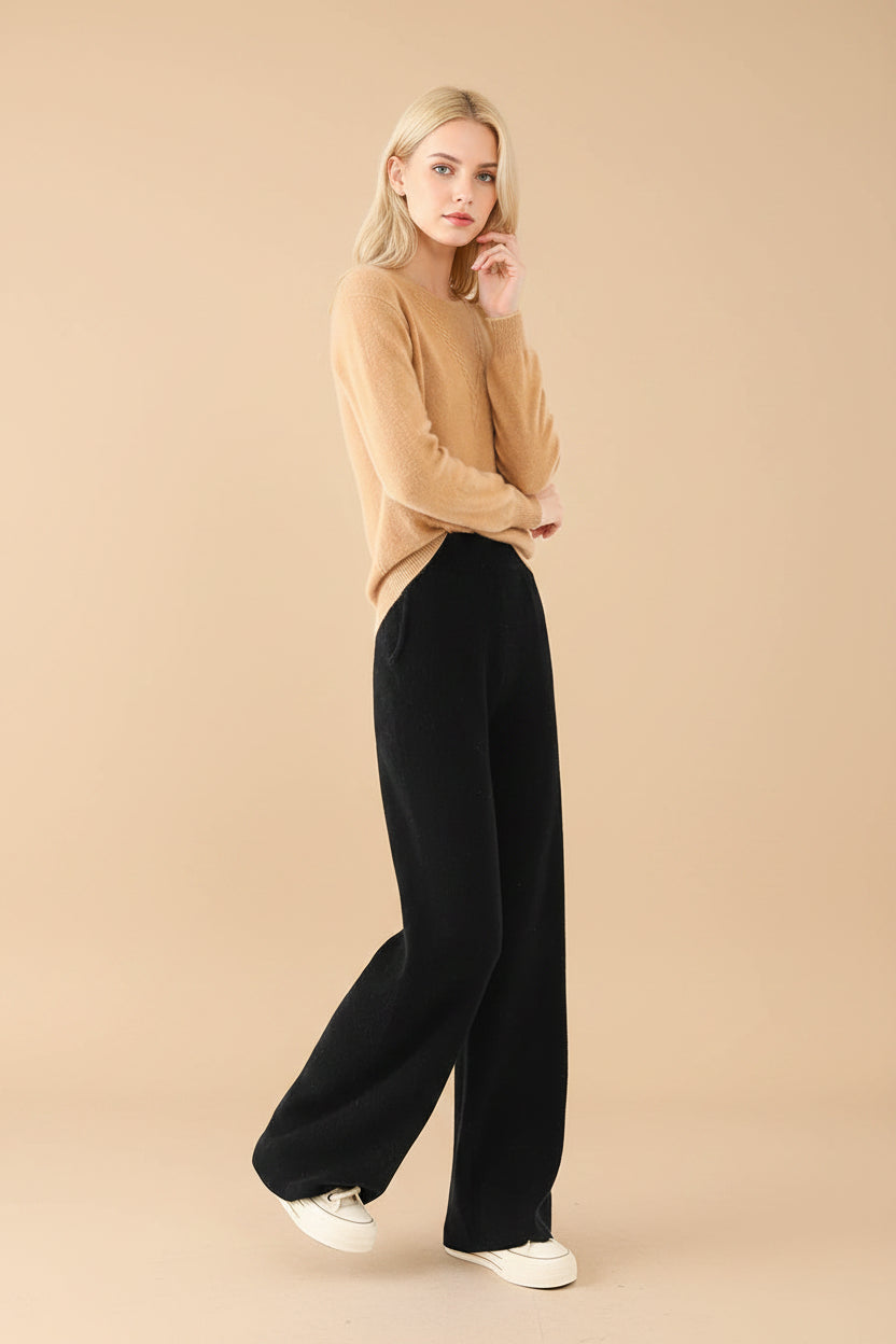 Luxe Vivirose Broek Dames | Merinowol, Hoge Taille, Comfortabel