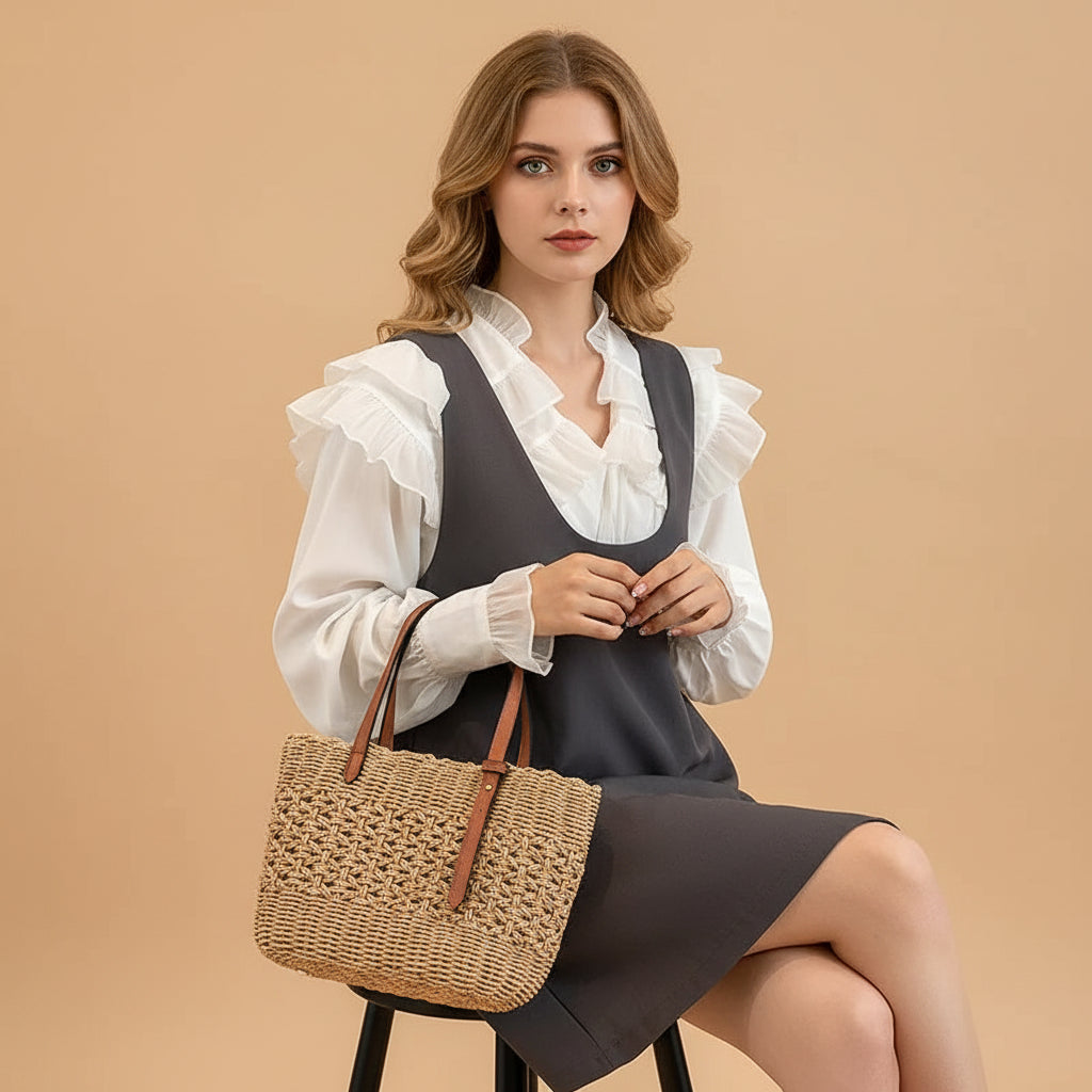 Vivirose| Handgemaakte Boho Stijl Strandtas