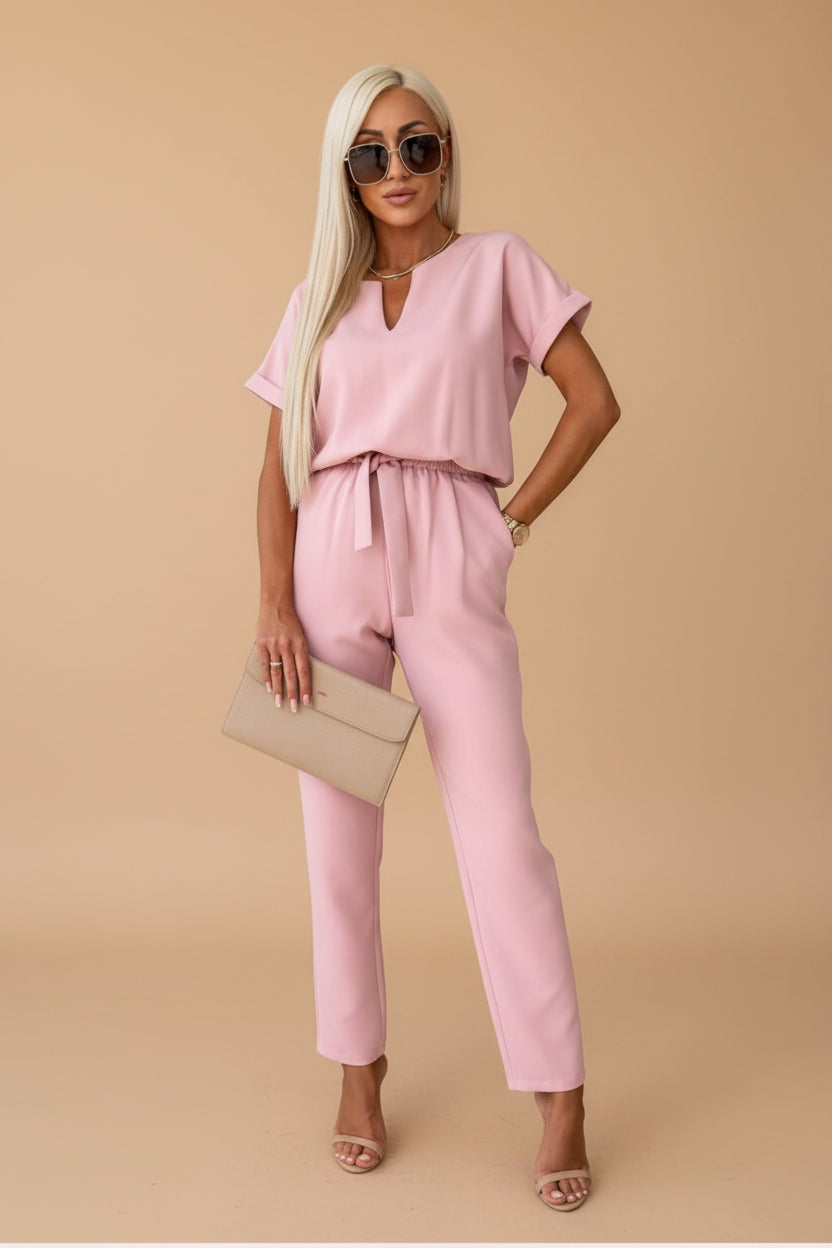 Vivirose- Zomerse Sandy Jumpsuit Met Luchtige Pasvorm