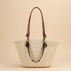 Vivirose| Grote Raffia Schoudertas voor Dames