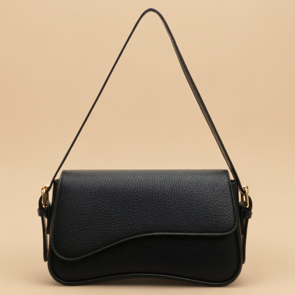 Vivirose| Elegant Golvende Handtas van Premium Vegan Leer
