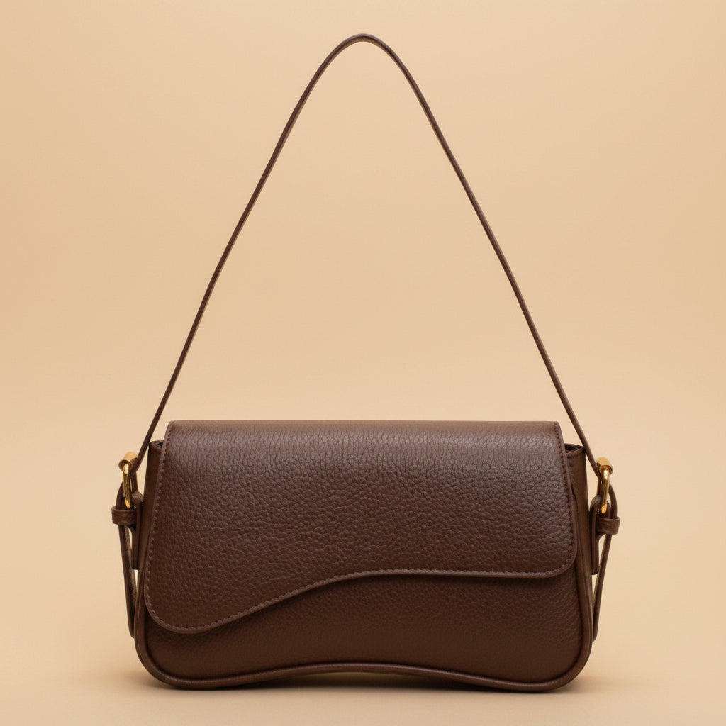 Vivirose| Elegant Golvende Handtas van Premium Vegan Leer