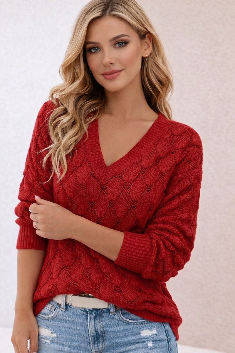 Lieke™ V-Hals Trui