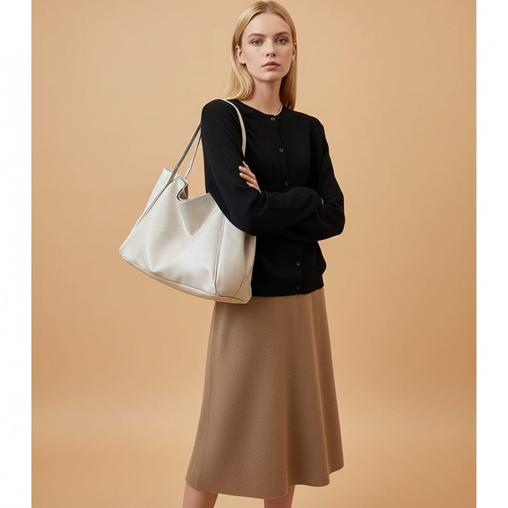 Vivirose| Shopper Tas Dames Vegan Leer – Ruim & Stijlvol