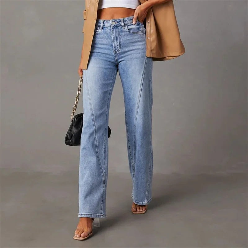 Vivirose| Jeans Wijde Pijpen