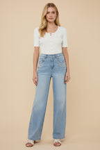 Jeans Lichtblauw Borduursel