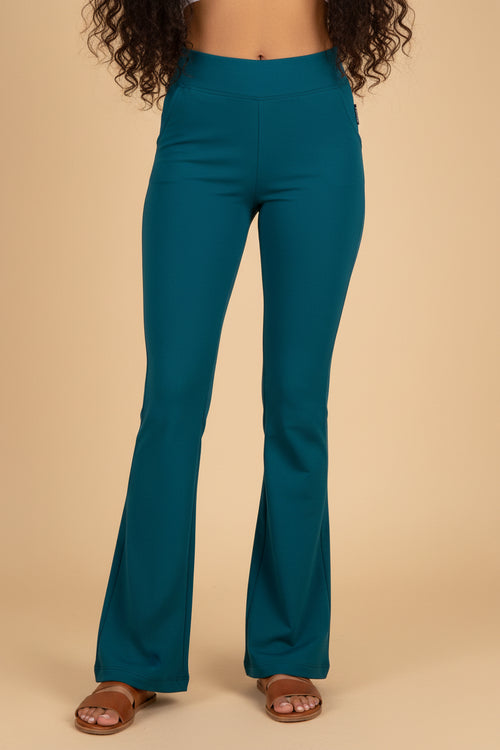 Elastische broek blauw