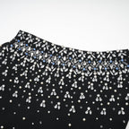 Melisande black embellished mini dress