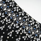 Melisande black embellished mini dress