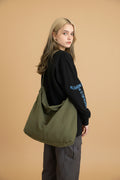 Vivirose| Stijlvolle Oversized Canvas Schoudertas