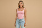 Vivirose |  Top met Ruched Sweetheart Halslijn