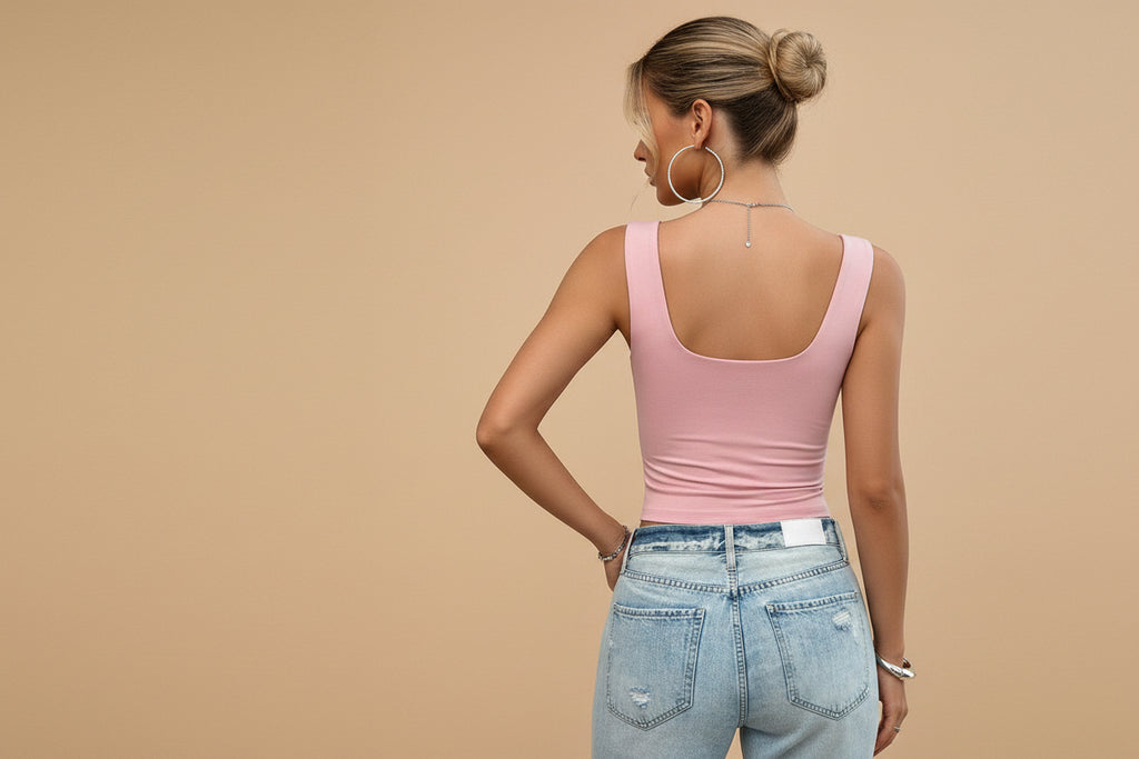Vivirose |  Top met Ruched Sweetheart Halslijn